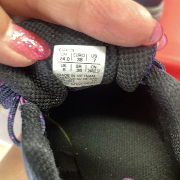 Size 7- ASICS Gel Venture 8 Midnight Pure Silver Purple New - Picture 8 of 8